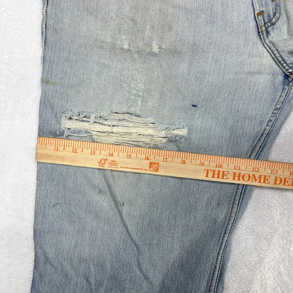 Levi's 550‎ Relaxed Fit Jeans Men's 39X30 Blue Denim Pockets Zip Fly - Flaws
